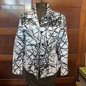 Draper’s & Damons White Denim Casual Jacket